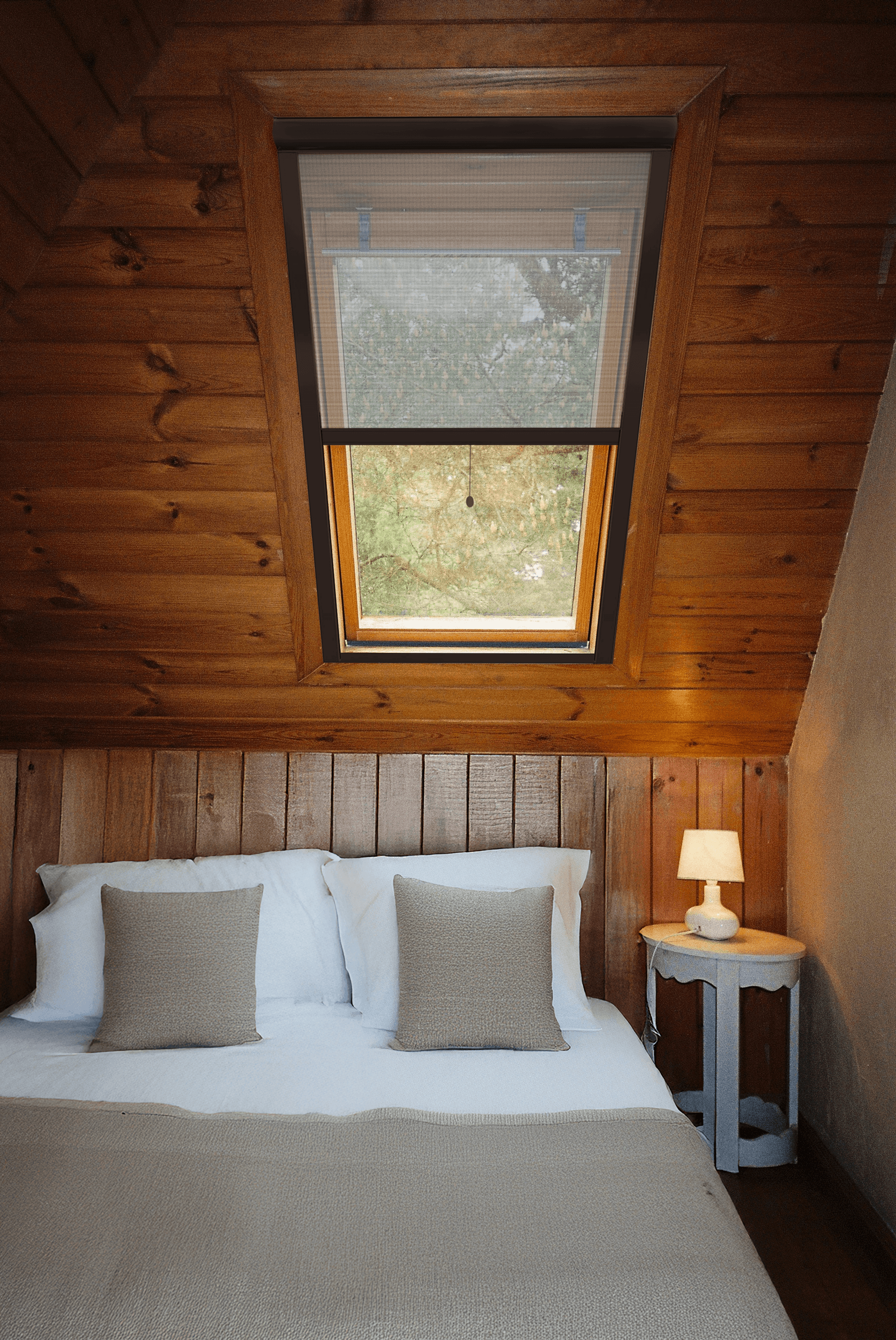 Roof Window Mosquito Net Brown