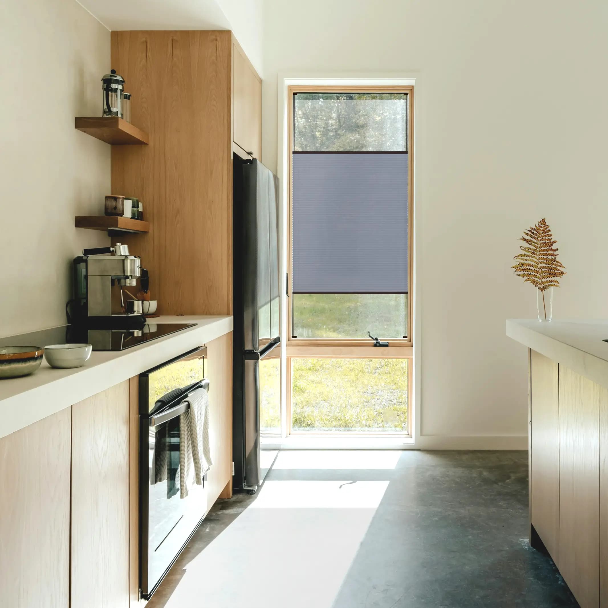 Steel Pearl + mahagony brown profile